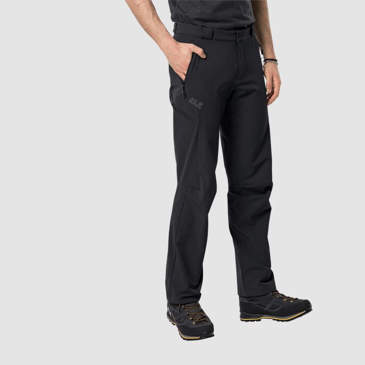 Pantalón Senderismo Jack Wolfskin Activate Thermic Hombre Negros Mexico-8521163